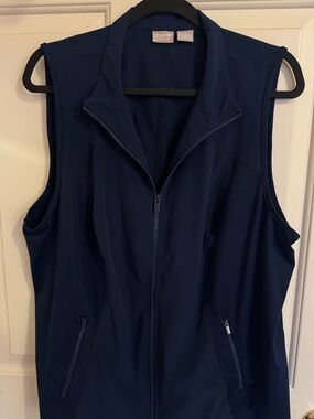 Chicos Navy Zenergiy Vest - Chicos size 3